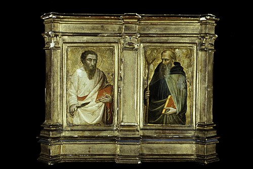 Saint Bartholomew and Saint Anthony Abbot, 1408, Mariotto di Nardo