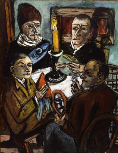 Artists with Vegetable, 1943, Max Beckmann