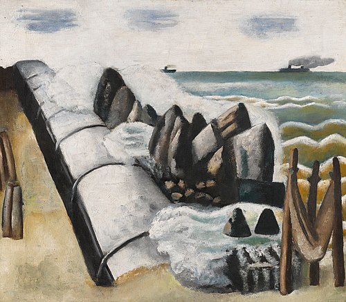 Breakers, Small Marine, 1926, Max Beckmann