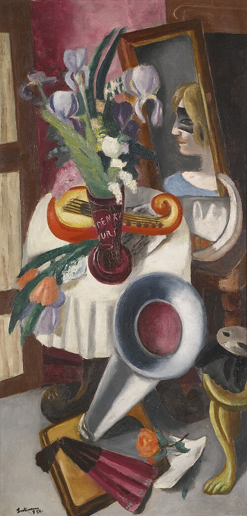 Still Life with Grammophone and Irises, 1924, Max Beckmann