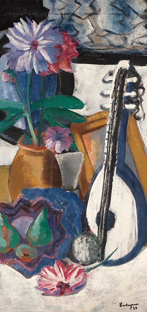 Still-life with Purple Dahlias, 1926, Max Beckmann
