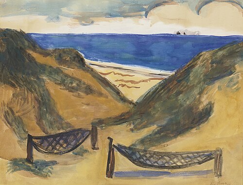 Beach Scene, , Max Beckmann