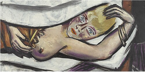 Woman in Bed, 1932, Max Beckmann