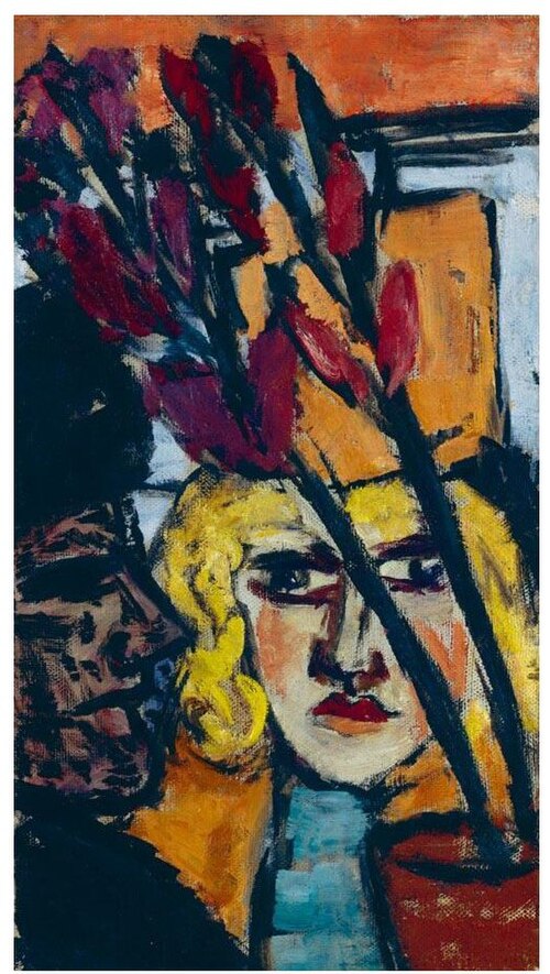 Two Women with Flower, 1942, Max Beckmann