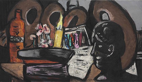 Still life with pallets, 1944, Max Beckmann