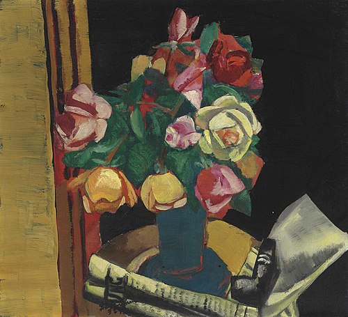 Still Life with Roses, 1927, Max Beckmann