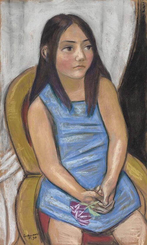 Margarethe Wichert (daughter of Professor Wichert), 1930, Max Beckmann