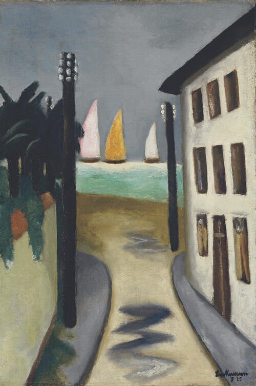 Small landscape, Viareggio, 1925, Max Beckmann