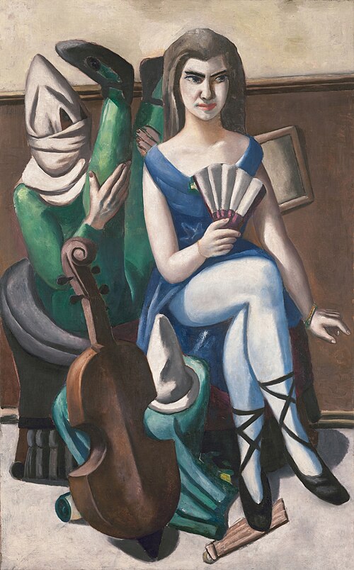 Carnival (Pierrette and Clown), 1925, Max Beckmann