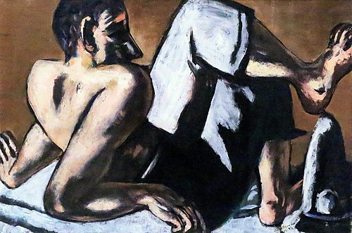 Half Nude Clown, 1944, Max Beckmann
