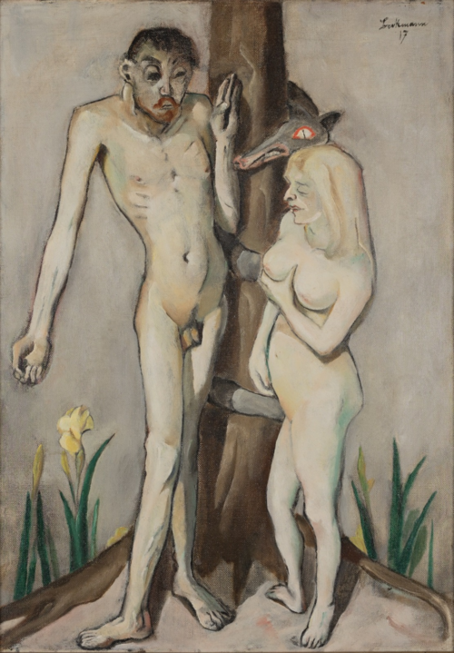 Adam and Eve, 1917, Max Beckmann