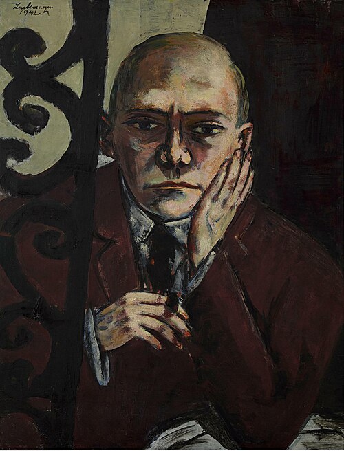 Self-image at the bar, 1942, Max Beckmann