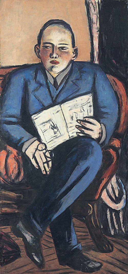 portrait of Erhard Göpel, 1944, Max Beckmann