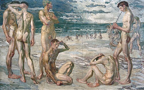 Young Men by the Sea, 1905, Max Beckmann