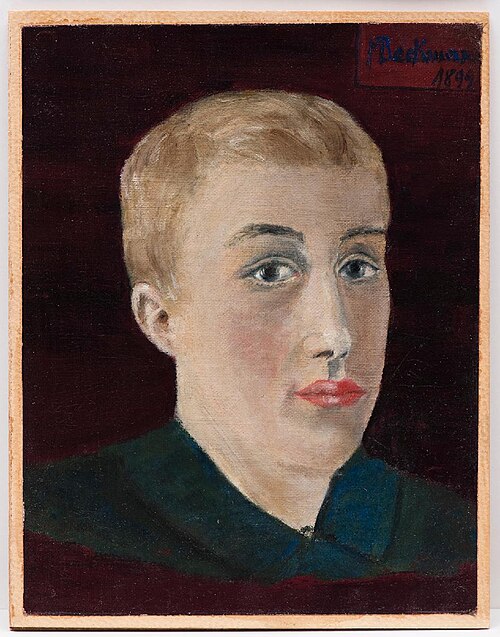 Self-portrait, 1899, Max Beckmann