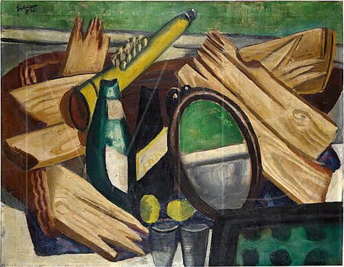 Still Life with Firewood, 1926, Max Beckmann