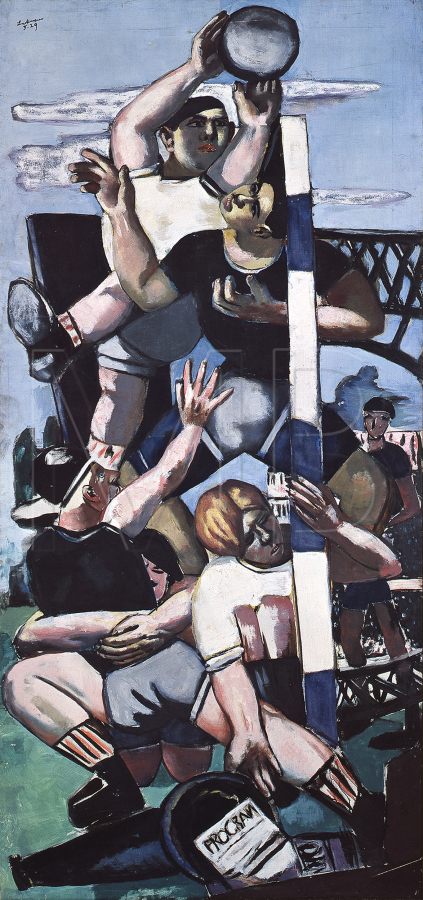 Soccer Players / Rugby Players, 1929, Max Beckmann