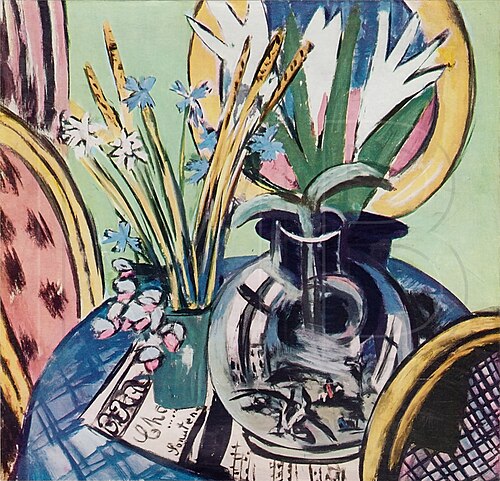 Still Life with Large Glass Ball and Ears of Grain, 1934, Max Beckmann