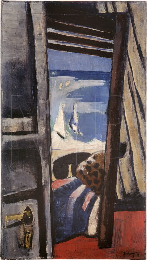 View of the Sea (Red, Gray, Blue), 1928, Max Beckmann