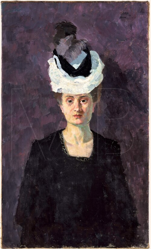 Porträt of Minna Beckmann-Tube, 1906, Max Beckmann