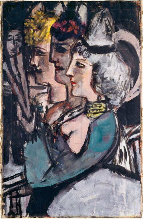Three Women in Profile, 1942, Max Beckmann