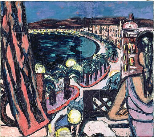 Promenade des Anglais at Nice, 1947, Max Beckmann