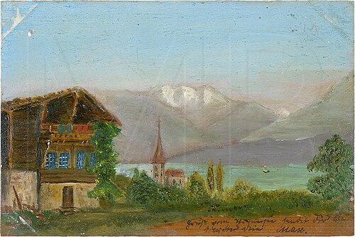 Ansicht des Thunersees, 1898, Max Beckmann