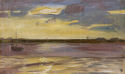 Sunset, Violet and Yellow, 1902, Max Beckmann