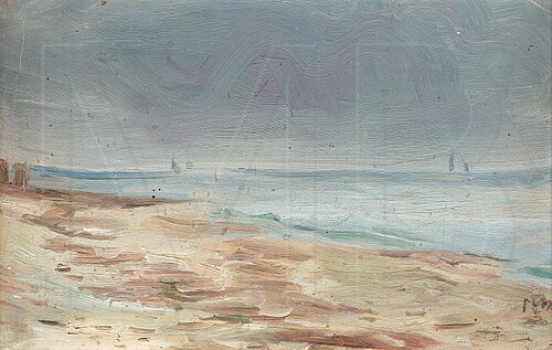 Seashore, Brown and Gray, 1902, Max Beckmann
