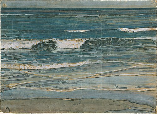 Seascape at Wangerooge (High Tide), 1904, Max Beckmann
