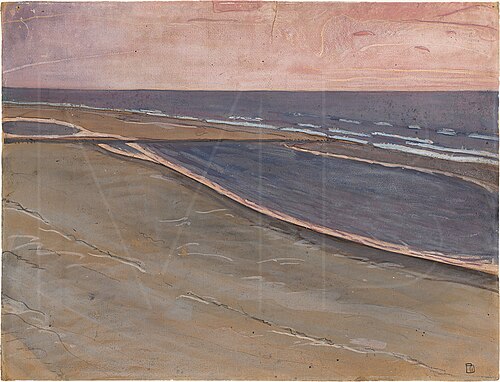 Seascape at Wangerooge (Low Tide), 1904, Max Beckmann