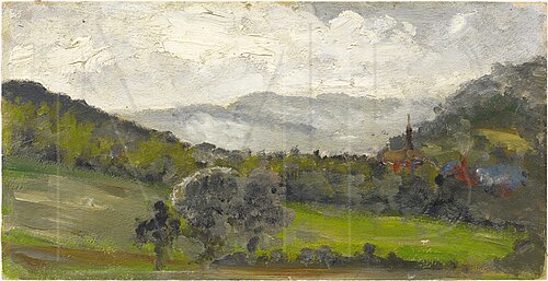 Hill Landscape, 1904, Max Beckmann