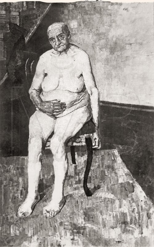 Old Female Nude, 1905, Max Beckmann