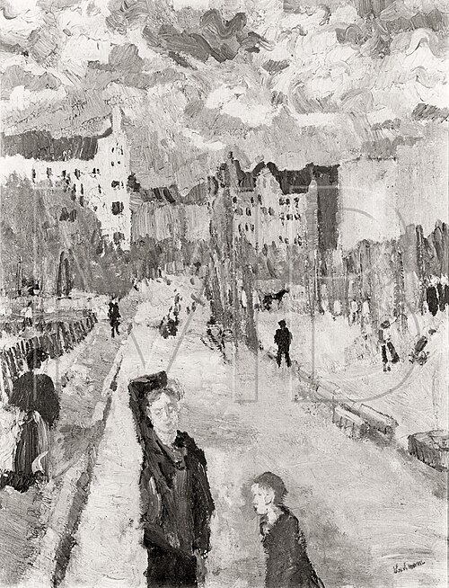 Spring in Westfälische Strasse, 1906, Max Beckmann