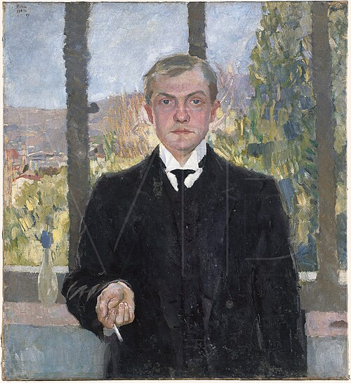 Self-Portrait, Florence, 1907, Max Beckmann