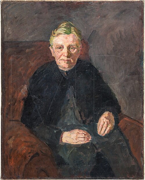 Portrait of Mother, Copy, 1908, Max Beckmann