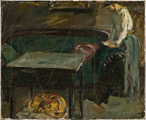 Studio Interiour with Lump, 1908, Max Beckmann