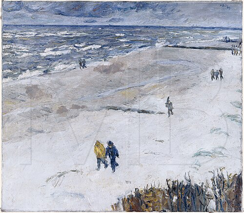 People after Work by the Sea, 1909, Max Beckmann