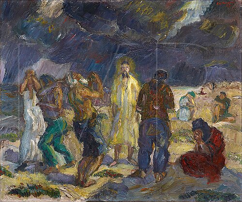 Christ Announces his Last Departure for Jerusalem, 1910, Max Beckmann