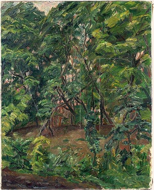 Evening Forest Landscape / In the Park, 1911, Max Beckmann