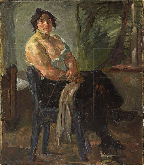 Study for Lovers / Seated woman, 1911, Max Beckmann