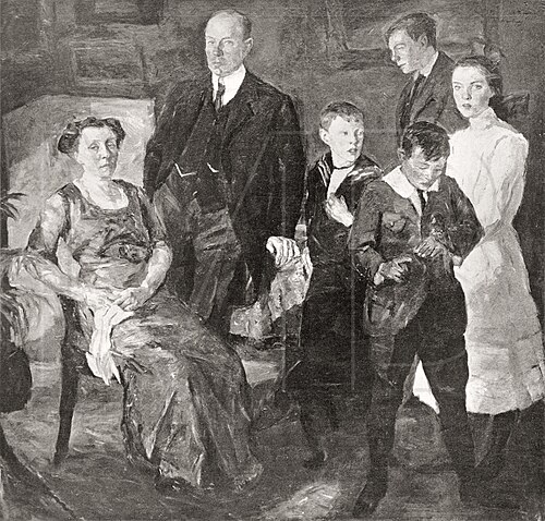Simms Family Portrait, 1913, Max Beckmann