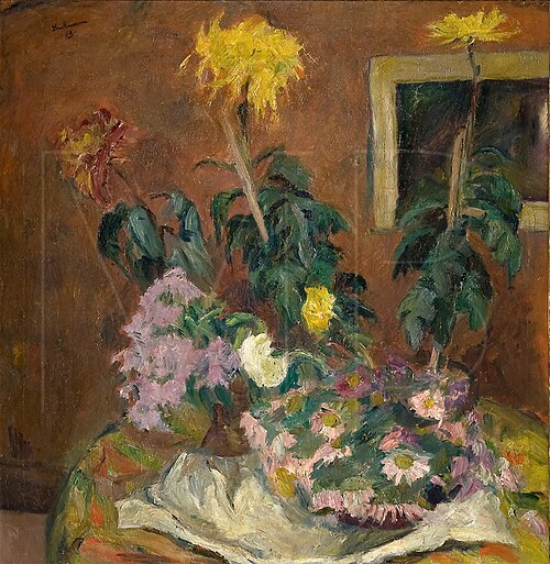 Still Life with Autumn Flowers, 1913, Max Beckmann