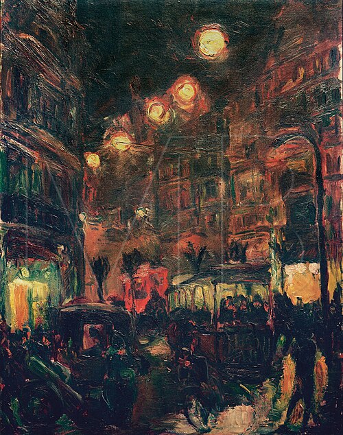 Street at Night, 1913, Max Beckmann