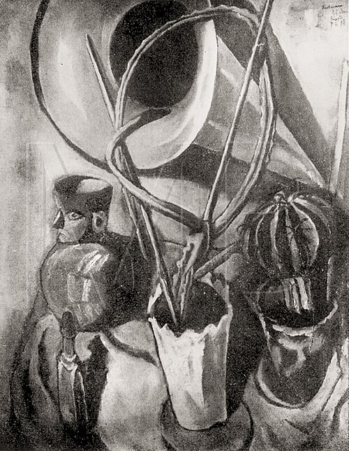 Still Life with Cactuses, 1918, Max Beckmann