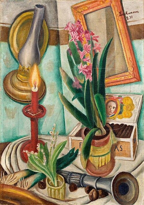 Still Life with Burning Candle, 1921, Max Beckmann
