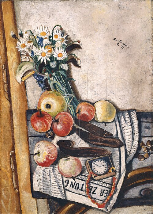 Still Life with Daisies, 1921, Max Beckmann