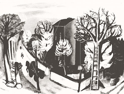 Spring Landscape with Approaching Thunderstorm, 1924, Max Beckmann