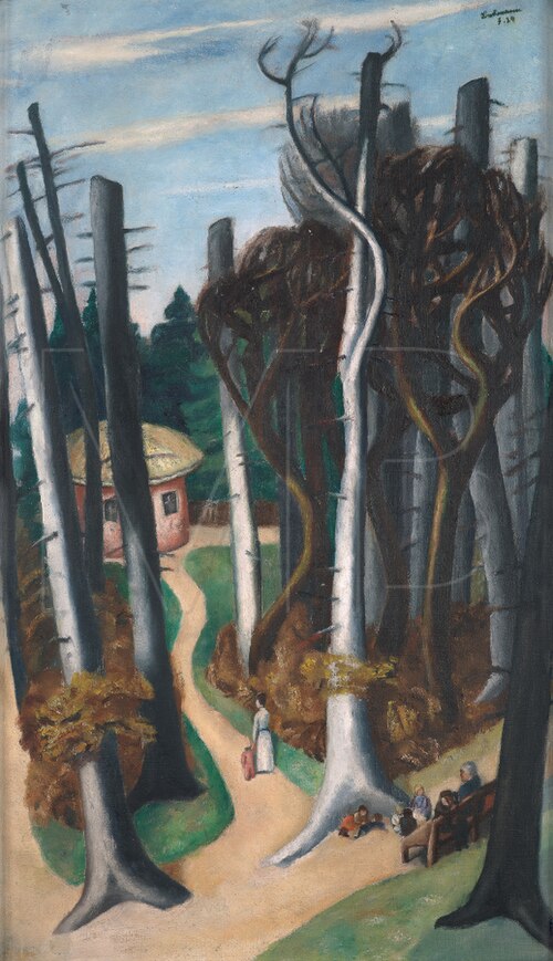 Spring Landscape / Louisa Park, 1924, Max Beckmann