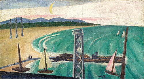 Beach at Viareggio, 1925, Max Beckmann